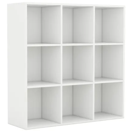 Bibliothèque Blanc 98x30x98 cm Aggloméré 2