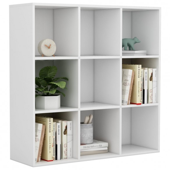 Bibliothèque Blanc 98x30x98 cm Aggloméré Bibliothèque Blanc 98x30x98 cm Aggloméré