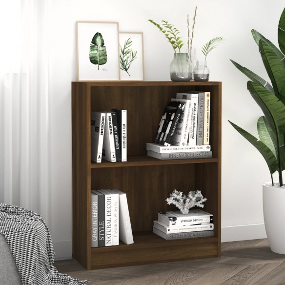 Bibliothèque Chêne marron 60x24x74,5 cm 