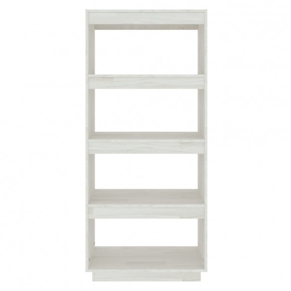 Bibliothèque/Séparateur de pièce Blanc 60x35x135 cm Pin massif Bibliothèque/Séparateur de pièce Blanc 60x35x135 cm Pin massif