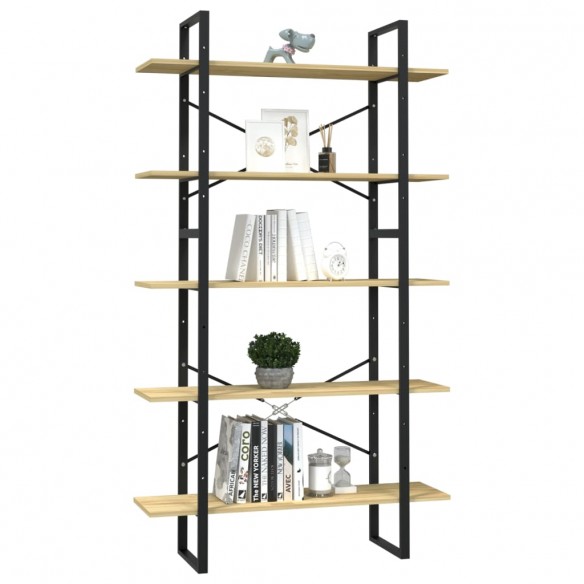 Bibliothèque à 5 niveaux 100x30x175 cm Bois de pin Bibliothèque à 5 niveaux 100x30x175 cm Bois de pin