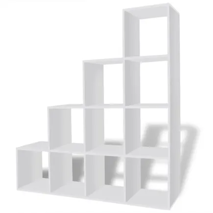Bibliothèque/étagère 142 cm Blanc 2