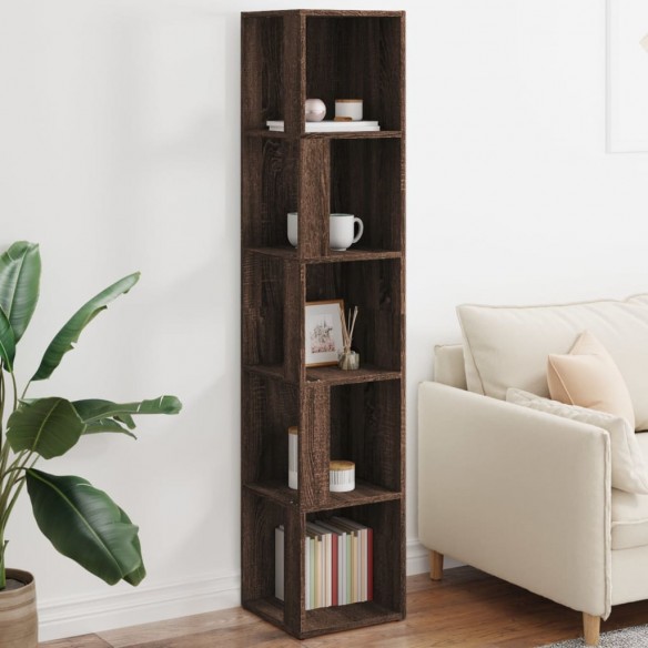 Armoire d'angle Chêne marron 33x33x164,5 cm 