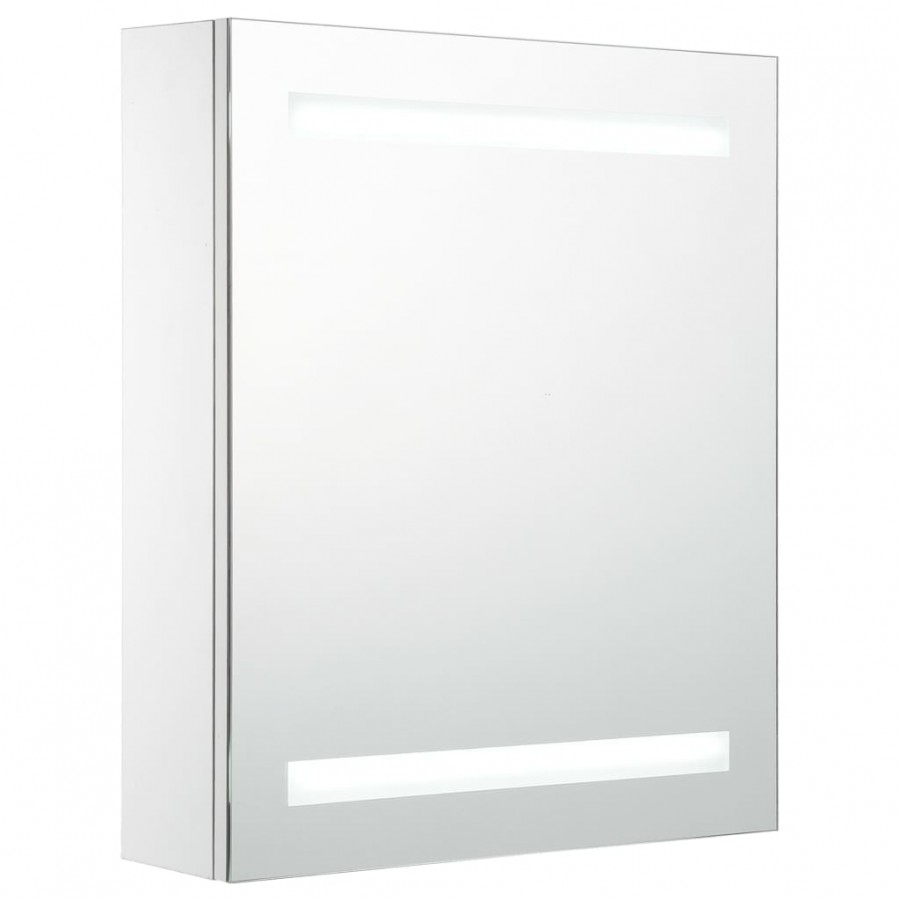 Armoire de salle de bain à miroir LED 50x13,5x60 cm
