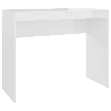 Bureau Blanc brillant 90x40x72 cm  2