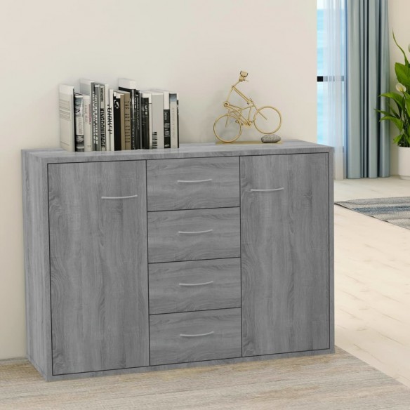 Buffet Sonoma gris 88x30x65 cm 