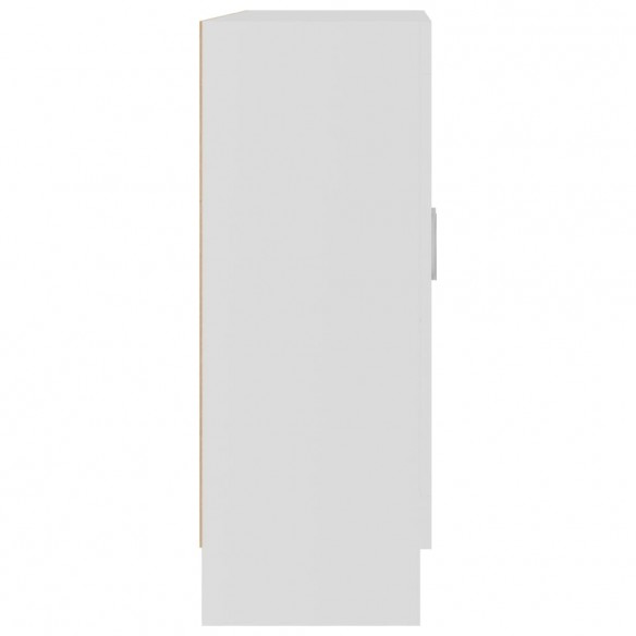 Armoire à vitrine Blanc 82,5x30,5x80 cm Aggloméré