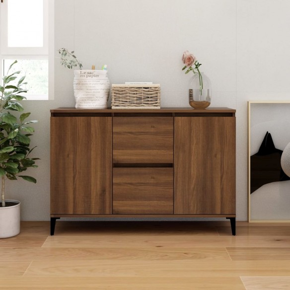 Buffet Chêne marron 104x35x70 cm 