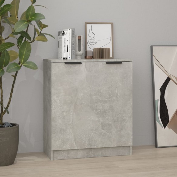 Buffet Gris béton 60x30x70 cm 