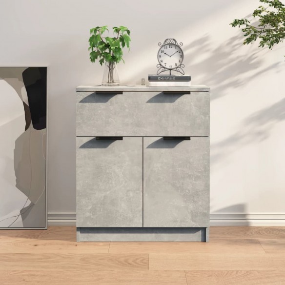 Buffet Gris béton 60x30x70 cm 