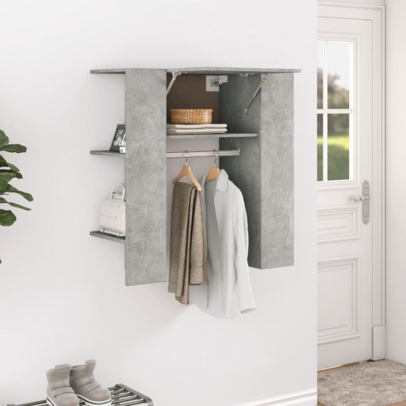 Armoire de couloir Gris béton 97,5x37x99 cm 