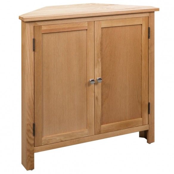 Armoire d'angle 80 x 33,5 x 78 cm Bois de chêne massif