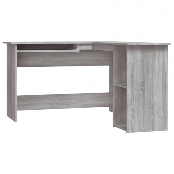 Bureau d'angle sonoma gris 120x140x75 cm bois d'ingénierie Bureau d'angle sonoma gris 120x140x75 cm bois d'ingénierie