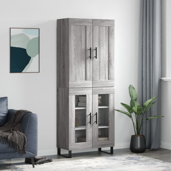Buffet haut Sonoma gris 69,5x34x180 cm 