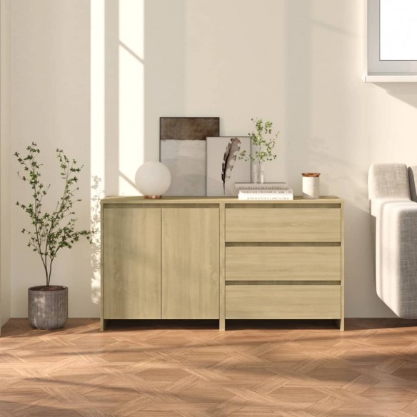 Buffets 2 pcs Chêne sonoma 