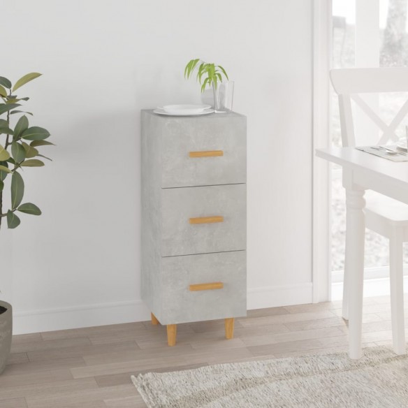 Buffet Gris béton 34,5x34x90 cm 