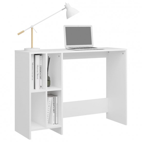 Bureau d'ordinateur portable Blanc 102,5x35x75 cm Aggloméré Bureau d'ordinateur portable Blanc 102,5x35x75 cm Aggloméré