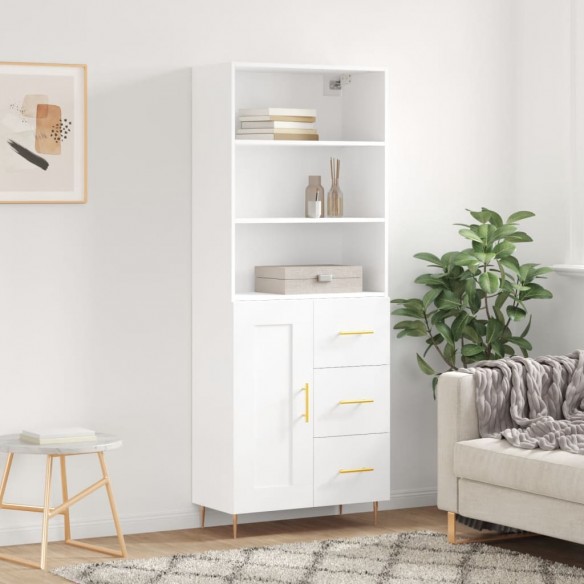 Buffet haut Blanc 69,5x34x180 cm 