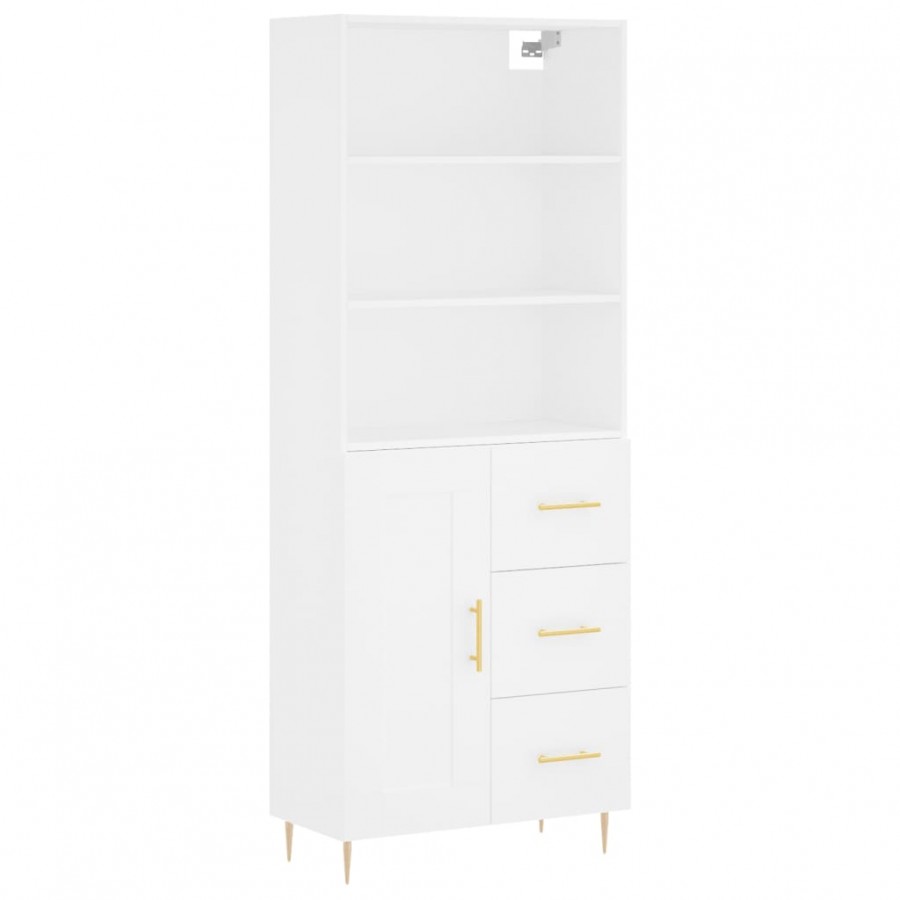 Buffet haut Blanc 69,5x34x180 cm 