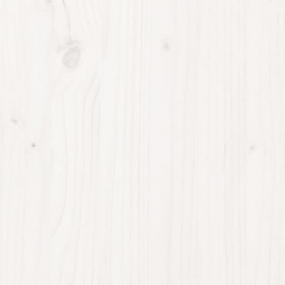 Bibliothèque Blanc 80x35x126 cm Bois de pin massif