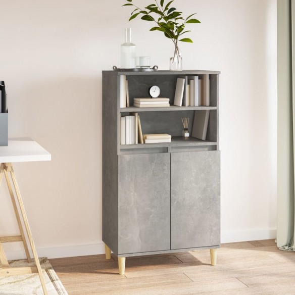 Buffet haut Gris béton 60x36x110 cm 