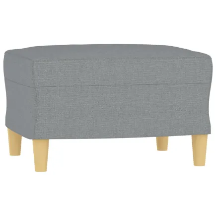 Repose-pied Gris clair 60x50x41 cm Tissu 2