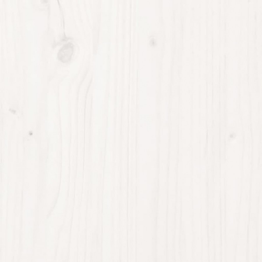 Tiroirs de lit 2 pcs blanc Bois de pin massif
