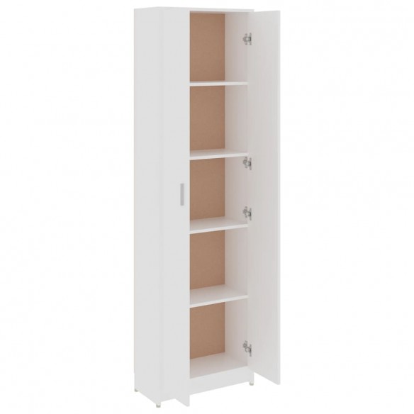 Garde-robe de couloir Blanc 55x25x189 cm Aggloméré Garde-robe de couloir Blanc 55x25x189 cm Aggloméré