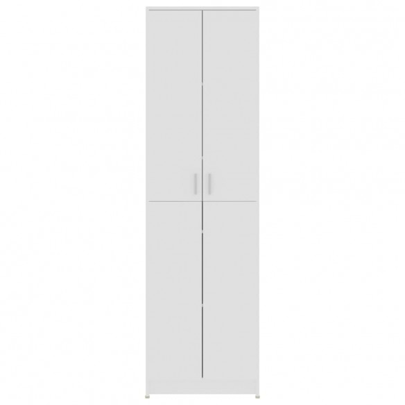 Garde-robe de couloir Blanc 55x25x189 cm Aggloméré Garde-robe de couloir Blanc 55x25x189 cm Aggloméré