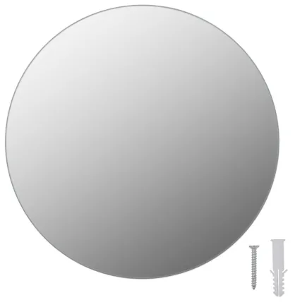 Miroir rond sans cadre 30 cm Verre 2