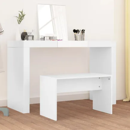 Tabouret de toilette Blanc 70x35x45 cm