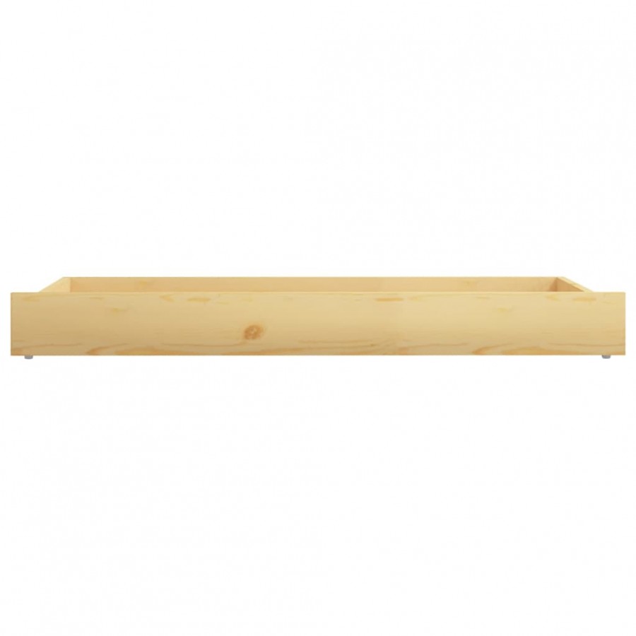 Tiroirs de lit 2 pcs Bois de pin massif