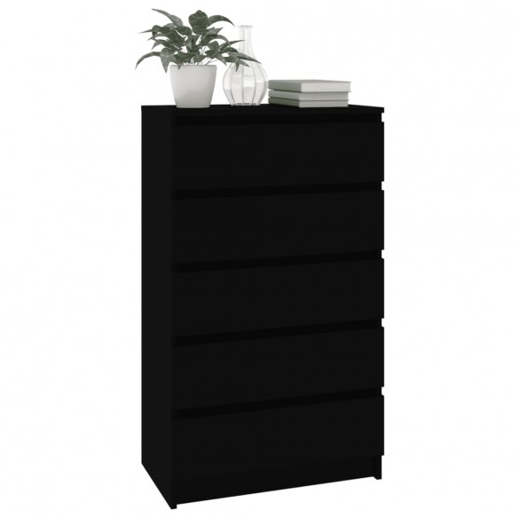 Commode Noir 60x36x103 cm  Commode Noir 60x36x103 cm