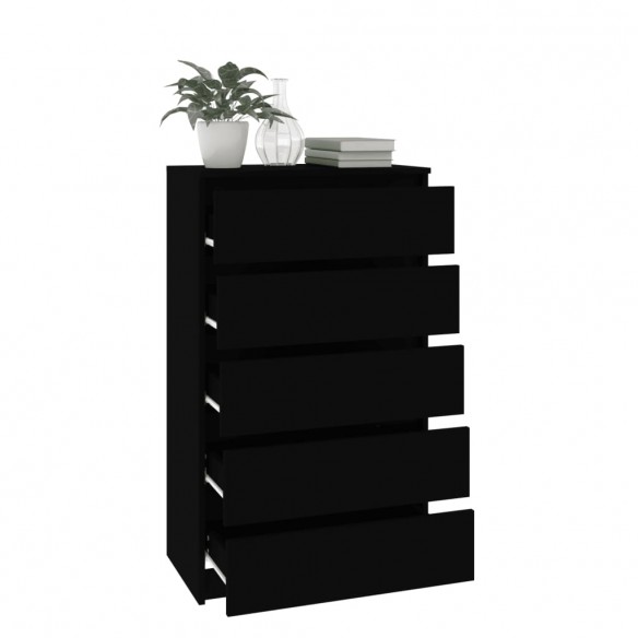 Commode Noir 60x36x103 cm  Commode Noir 60x36x103 cm