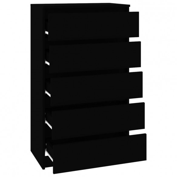 Commode Noir 60x36x103 cm  Commode Noir 60x36x103 cm
