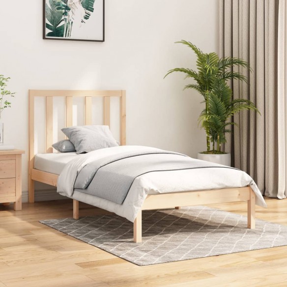Lit Bois de pin massif 90x200 cm