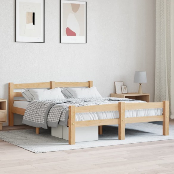 Lit Bois de pin massif 120x200 cm
