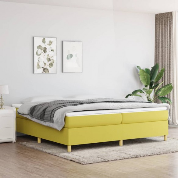 Lit Vert 200x200 cm Tissu