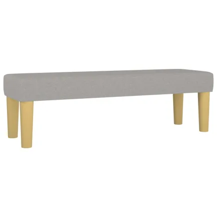 Banc Gris clair 100x30x30 cm Tissu 2