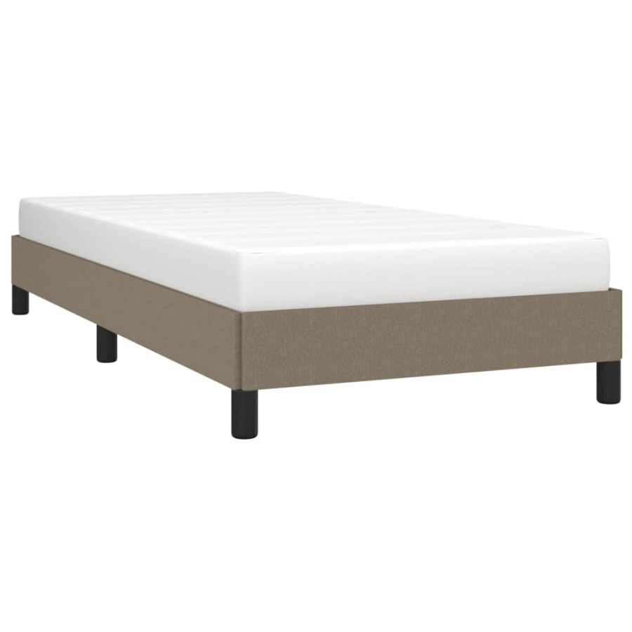 Lit Taupe 90x200 cm Tissu