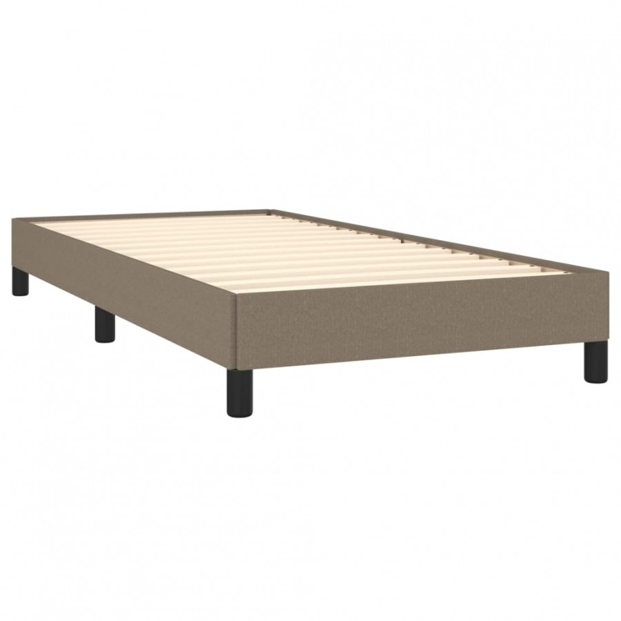Lit Taupe 90x200 cm Tissu