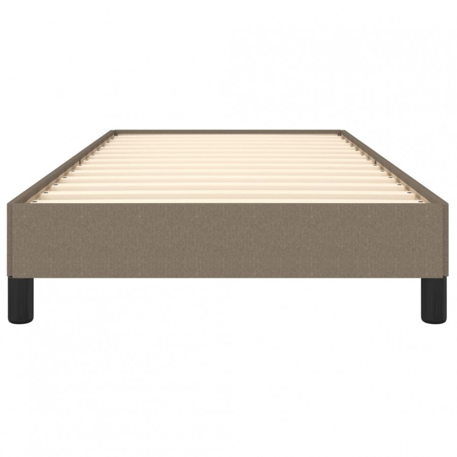 Lit Taupe 90x200 cm Tissu