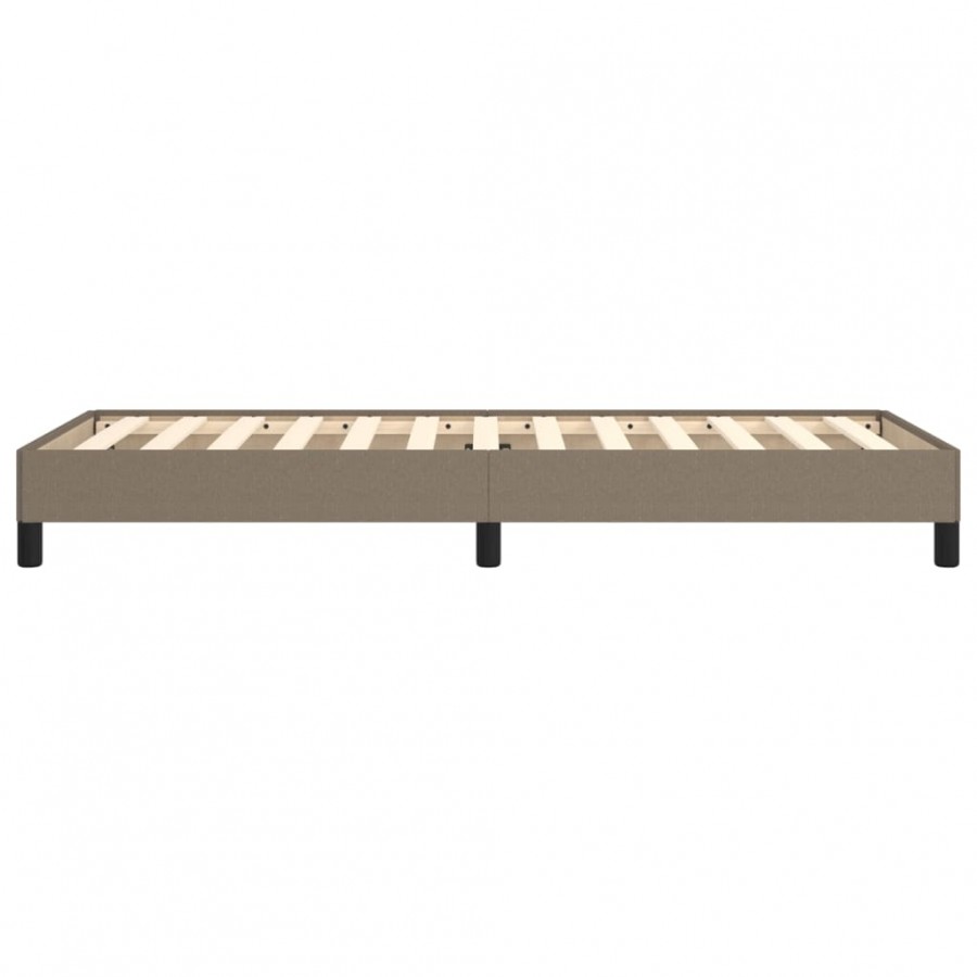 Lit Taupe 90x200 cm Tissu