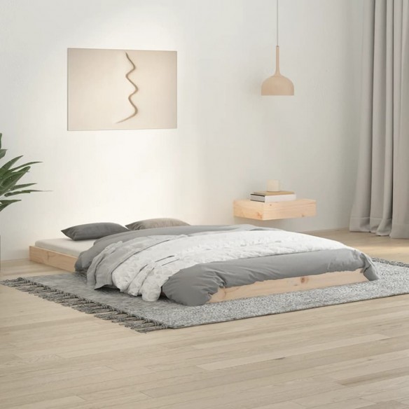 Lit 120x190 cm petit double bois massif de pin