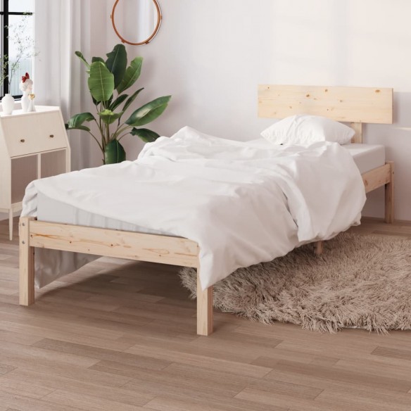 Lit Bois de pin massif 90x200 cm