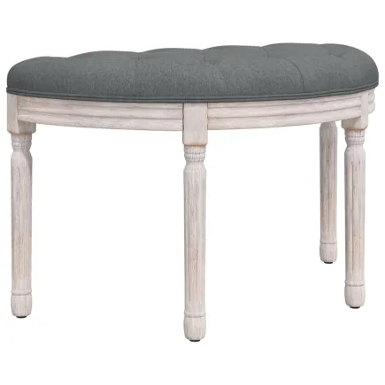 Banc Gris foncé 81,5x41x49 cm Tissu 2