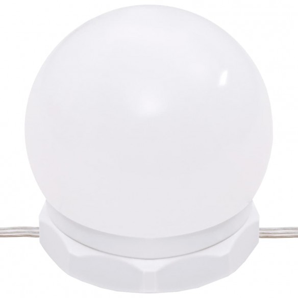 Ensemble de coiffeuse avec LED Chêne sonoma 