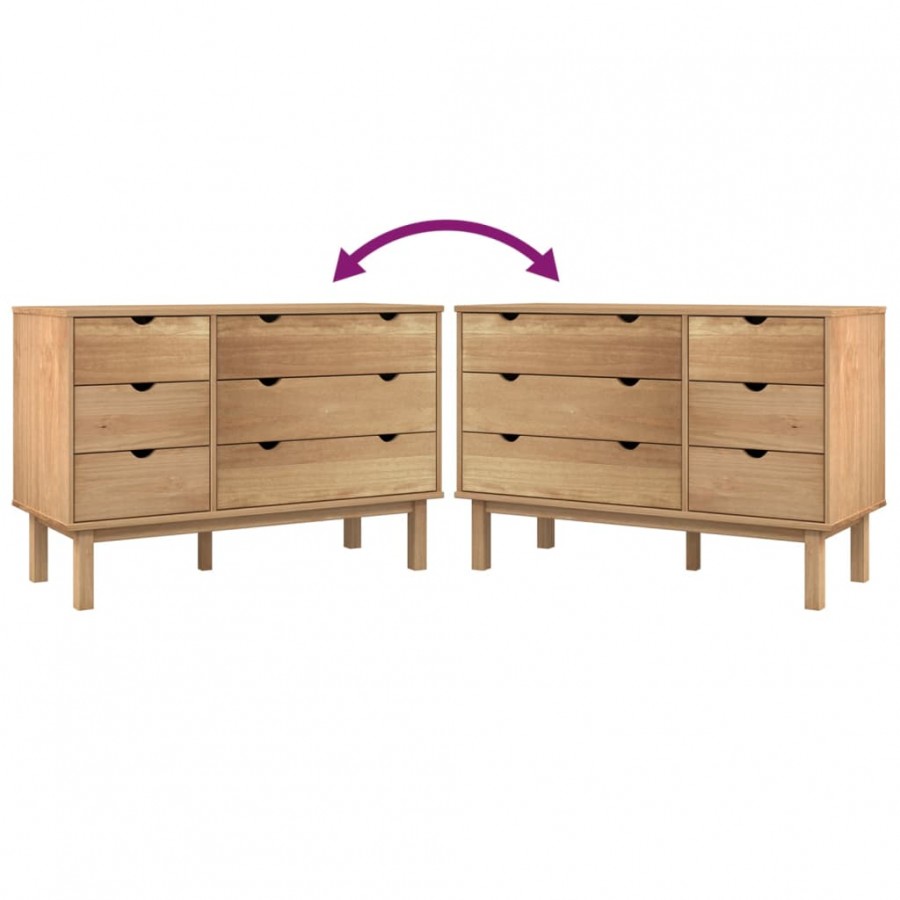 Commode OTTA 111x43x73,5 cm bois de pin massif