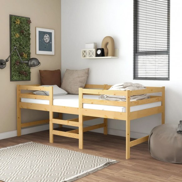 Lit 90x200 cm Bois de pin massif