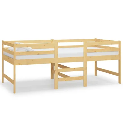 Lit 90x200 cm Bois de pin massif 2
